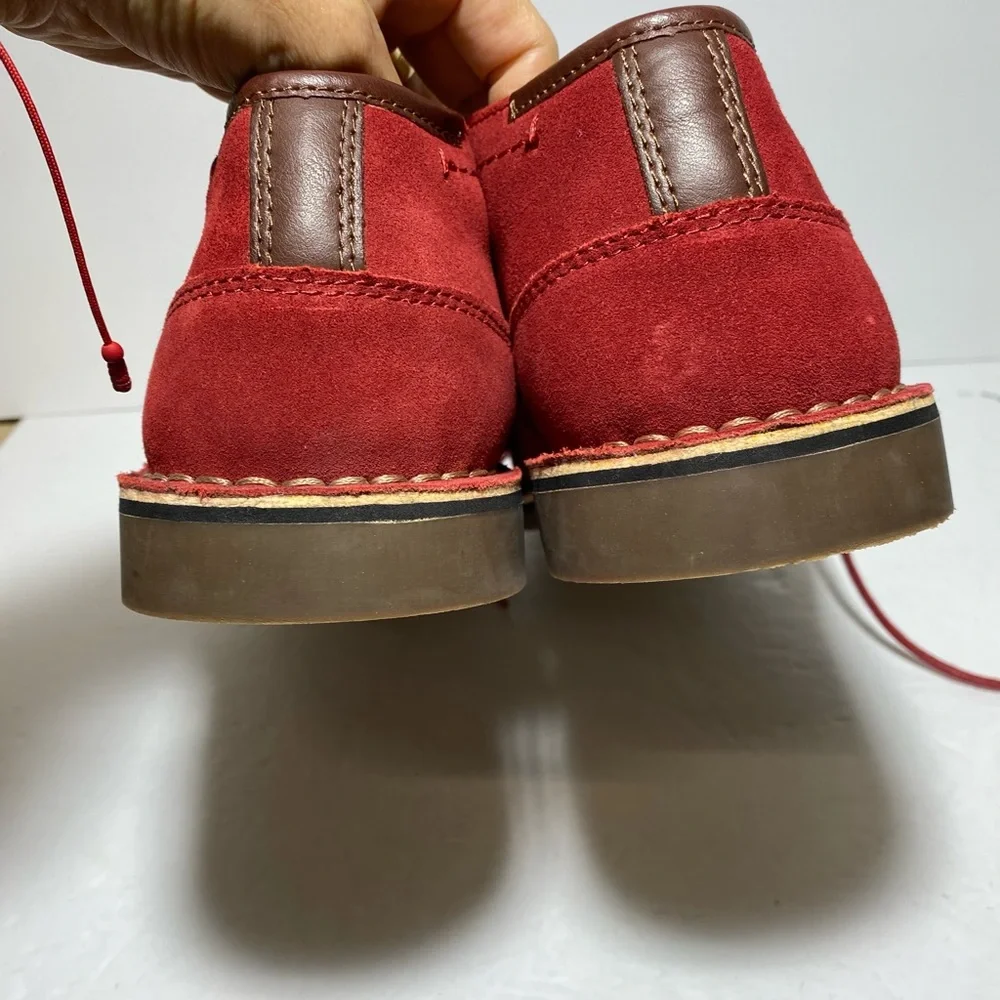 Kenneth Cole Reaction Men's Red Suede Desert Sun Chukka Boots Size 9